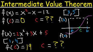 Intermediate Value Theorem Explained  To Find Zeros Roots or C value  Calculus [upl. by Innavoig71]