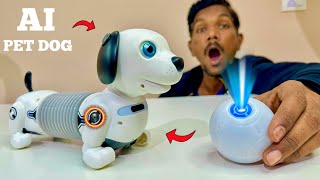 RC AI Smart Robo Dog Unboxing amp Testing  Chatpat toy TV [upl. by Goerke]