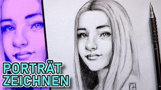 Tutorial Weibliches Gesicht zeichnen mit Bleistift [upl. by Bobker486]