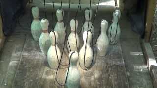 Backyard Duckpin Bowling with String Pinsetter part 2 [upl. by Romano]