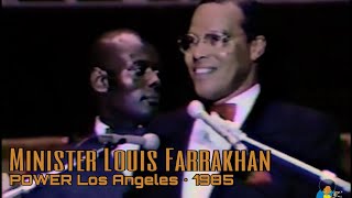 Minister Louis Farrakhan Power Speech Los Angeles Forum 1985  From VHS [upl. by Trinatte]