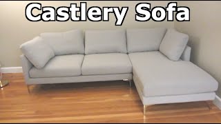 Castlery Adams Chaise Sectional Sofa  Assembly Unboxing and Review [upl. by Heller461]