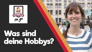 Was sind deine Hobbys Talking about your hobbies in German  Coffee Break German To Go Episode 10 [upl. by Broddy413]