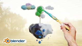 Texture Painting in Blender for Absolute Beginners [upl. by Aleak]