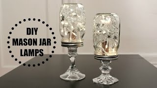 DIY Mason Jar Lamps [upl. by Warfourd405]