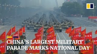 Chinas largest military parade marks National Day [upl. by Gulick944]