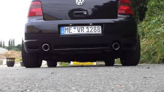 Golf 4 R32 original exhaust sound [upl. by Tak]