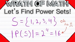 Finding Power Set Examples  Set Theory Subsets and Power Sets [upl. by Barbara-Anne]