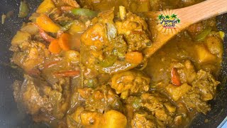 How To Make Jamaican Curry Chicken  Easy Curry Chicken Recipe [upl. by Ellednek]