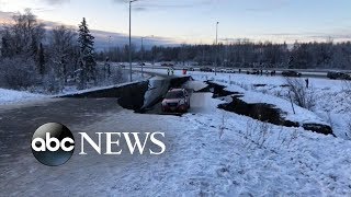 Large earthquake rocks Alaska [upl. by Effie]