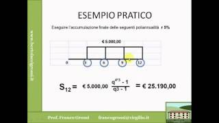 MATEMATICA FINANZIARIA LEZIONE 7 [upl. by Inaluiak811]