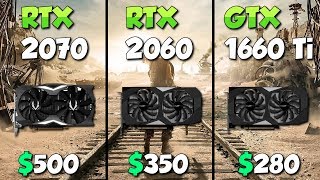 RTX 2070 vs RTX 2060 vs GTX 1660 Ti The Best budget 1440p gaming [upl. by Idoc414]