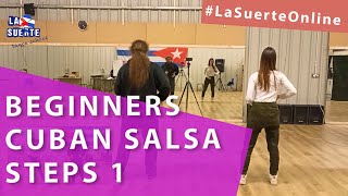 Beginners Cuban Salsa Steps Course  Class 1 [upl. by Sheepshanks]