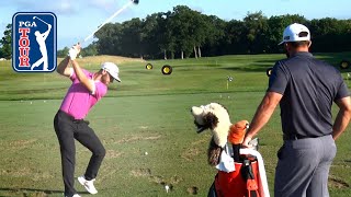 Matthew Wolff’s entire range session at John Deere 2019 [upl. by Yanttirb]