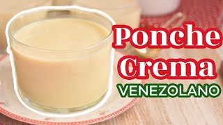 RECETA DE PONCHE CREMA VENEZOLANO SIN FLAN DESDE CERO  AnnasPasteleria [upl. by Isoais]