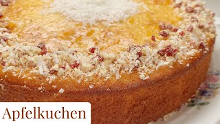 The German Apple Cake Recipe  Apfelkuchen APfelKUKen [upl. by Tergram]