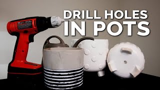 Drill Drainage Holes in Pots WITHOUT Breaking Them Foolproof Method [upl. by Gnen446]