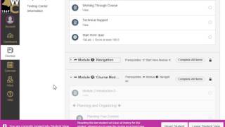 Returning To Course  Canvas for Weatherford College [upl. by Aittam]