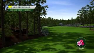 Course Flyover Augusta National Golf Clubs 13th Hole [upl. by Aikram]