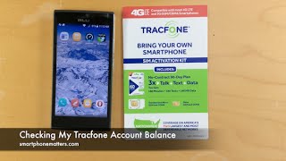 Checking My Tracfone Account Balance [upl. by Nytnerb]