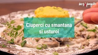 Ciuperci cu smantana si usturoi  Retete cu Ciuperci  Ciuperci cu Smantana cum se face [upl. by Nosmirc]