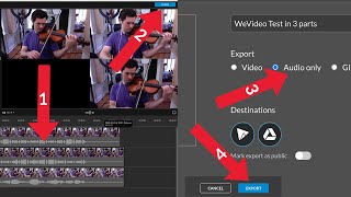 Extracting Audio from your Videos in WeVideo  How to use WeVideo [upl. by Edieh]