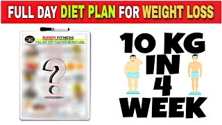 FULL DAY DIET PLAN FOR WEIGHT LOSS [upl. by Zat]