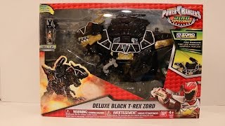 Deluxe Black TRex Zord Review Power Rangers Dino Super Charge [upl. by Okika269]