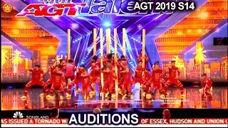 VUnbeatable Dance Group from India GETS STANDING OVATION  Americas Got Talent 2019 Audition [upl. by Aniras]