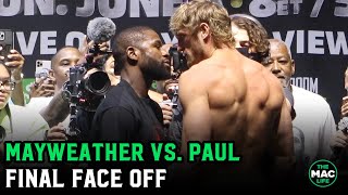 Floyd Mayweather vs Logan Paul Final Face Off [upl. by Ambrogio15]