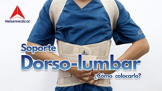 Como colocar una faja lumbar [upl. by Aniroz]