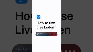 How to use Live Listen — Apple Support [upl. by Callida]