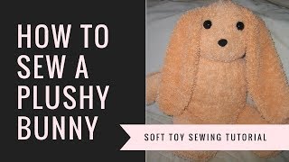 How to Sew a Plushy Bunny  Simplicity 8044 sew along [upl. by Neehsar735]