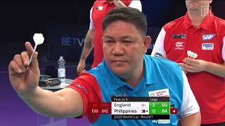 PDC World Cup of Darts  R1  England  Philippines [upl. by Clapper757]