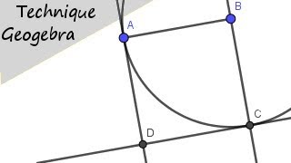 Construire un carré sur Geogebra [upl. by Lehctim]