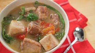 Filipino Sinigang Recipe w Pork Ribs  Asian Recipes [upl. by Ignatia]