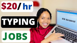 TYPING JOBS paying 20 PER HOUR [upl. by Thesda372]