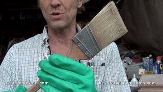 HOW TO CLEAN A PAINT BRUSH  Oil Based [upl. by Mallory]