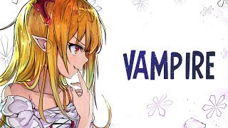 Nightcore  Like A Vampire  Lyrics [upl. by Thurlow]