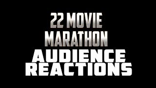 MCU 22 Movie Marathon Endgame Included Audience Reactions [upl. by Anertac]