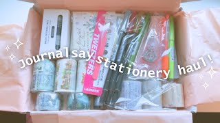 Journalsay Stationery Haul  Review  Markers stickers washi [upl. by Rusty]