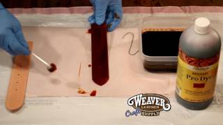 Basics to Hand Dyeing Leather [upl. by Irtimed498]