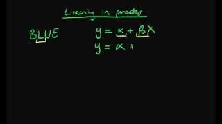 Linearity in parameters  GaussMarkov [upl. by Elitnahc]