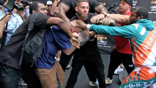 Jake Paul steals Floyd Mayweathers hat [upl. by Eleni389]