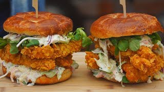 Domowe Stripsy z Kurczaka  Chicken burger  Oddaszfartucha [upl. by Ititrefen858]