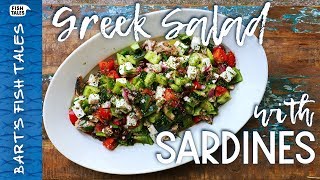 Easy Greek SARDINE salad  Bart van Olphen [upl. by Allan]