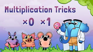 Multiplication by 0 and 1  Multiplication Tricks for Kids [upl. by Chastity672]