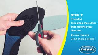 Dr Scholls  How To Use Work Insoles [upl. by Nebuer]