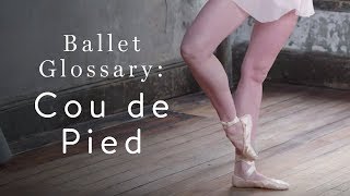 Ballet Glossary Cou de Pied [upl. by Oznerol]