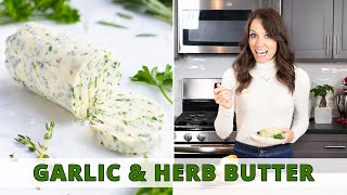 Quick amp Easy Homemade Garlic Butter with Herbs [upl. by Kiryt493]